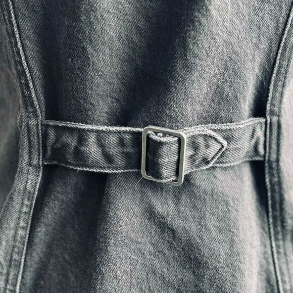 Levi’s Washed Black Denim Button-Front Short Dress with Pockets – US M - Picture 9 of 12